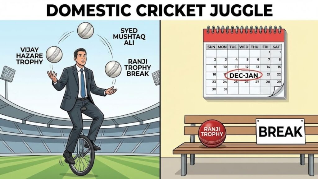 Domestic Cricket Juggle White-Ball Events During Ranji Break