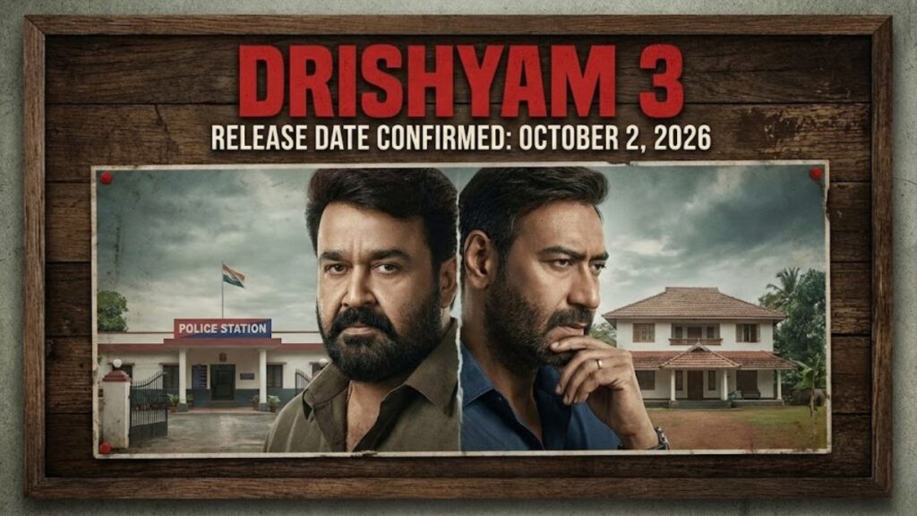 Drishyam 3 Release Date Confirmed for October 2, 2026