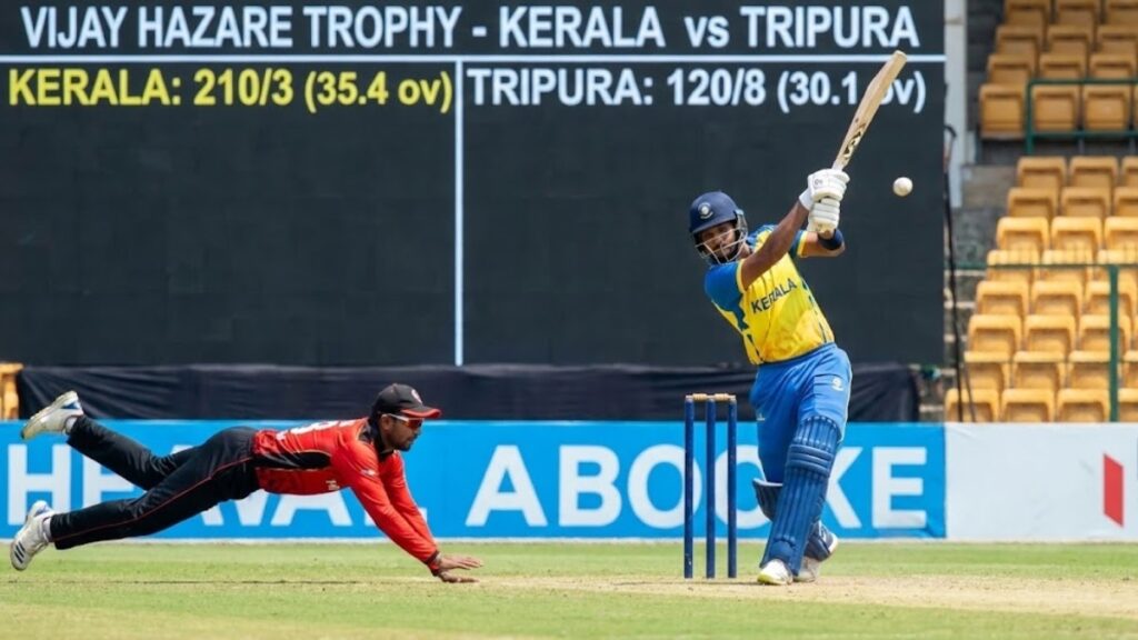 Kerala dominate Tripura in Vijay Hazare Trophy opener
