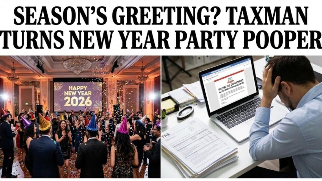 Season’s Greeting Taxman Turns New Year Party Pooper” Tax Department’s Year-End Alerts Stir Anxiety Across India’s Taxpayers