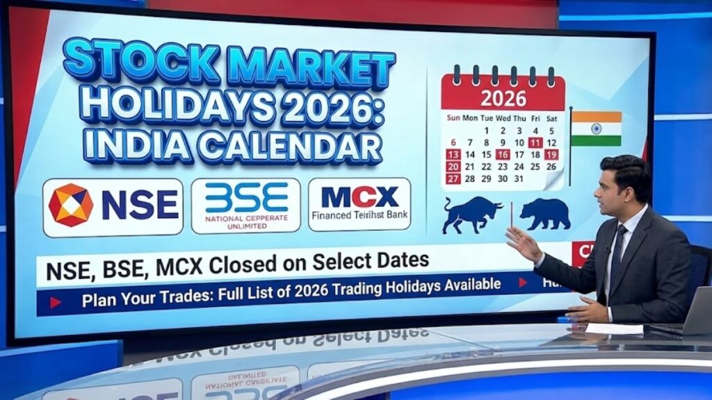 Stock Market Holidays 2026 NSE, BSE and MCX Calendar India!