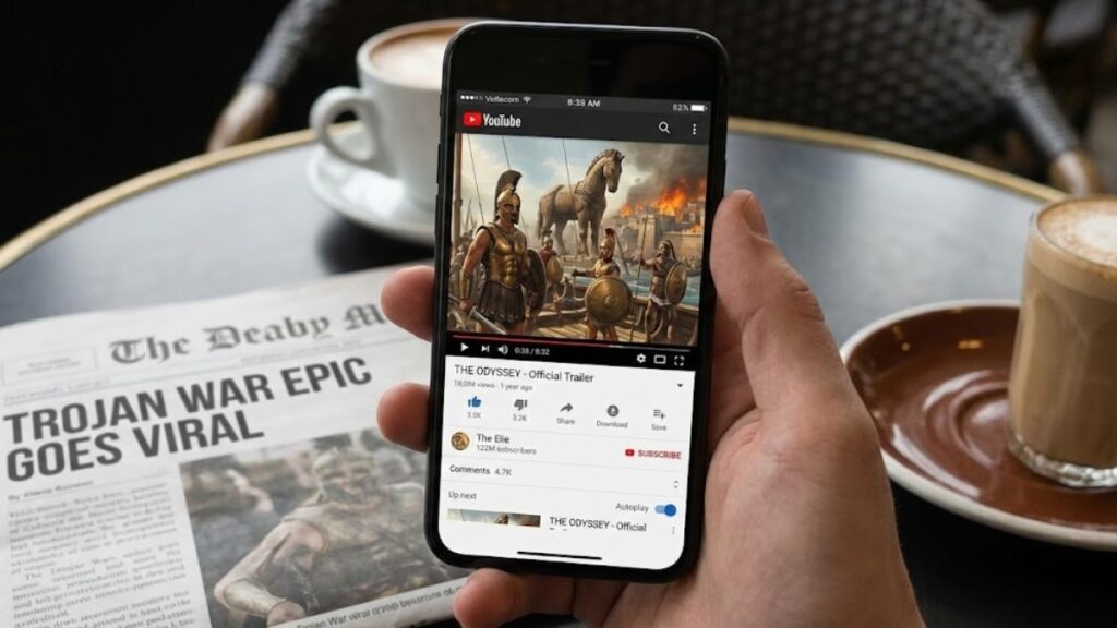 The Odyssey Trailer Goes Viral With Epic Trojan War Visuals