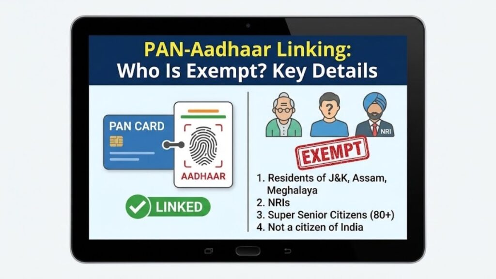 Who Is Exempt From PAN–Aadhaar Linking Key Details