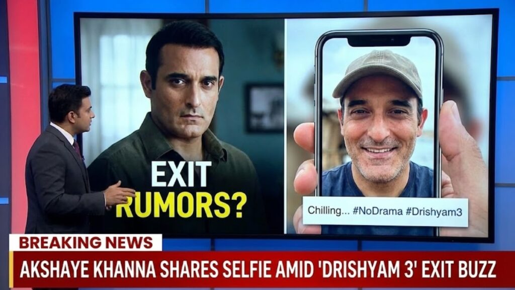 Akshaye Khanna Shares Selfie After Drishyam 3 Exit News Buzz