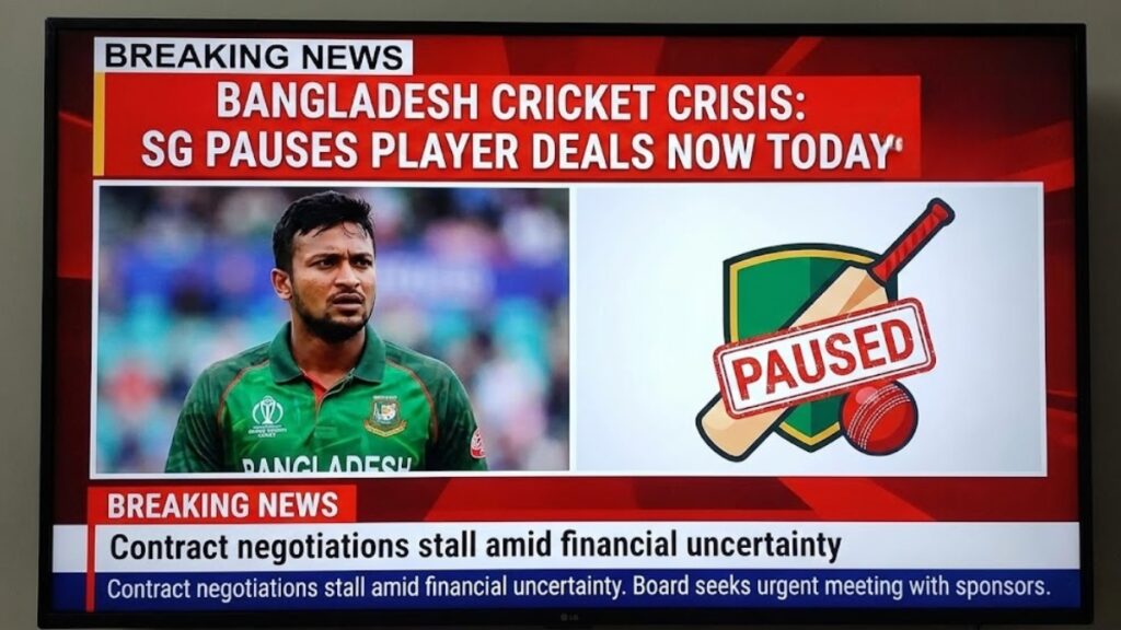 Bangladesh Cricket Crisis SG Pauses Player Deals Now Today
