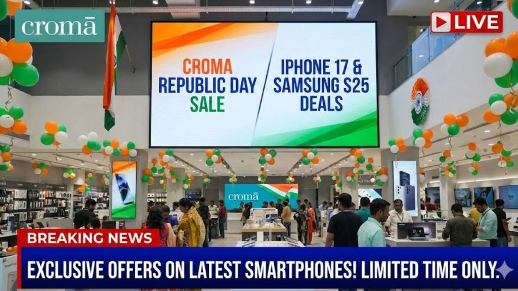 Croma Republic Day Sale iPhone 17, Samsung S25 Deals