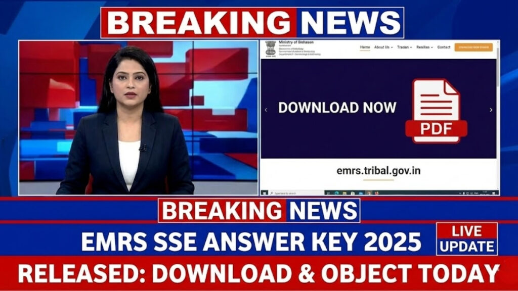 EMRS SSE Answer Key 2025 Released Download and Object Today
