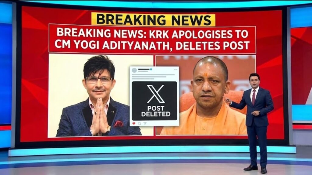 I Apologise to CM Yogi Adityanath Ji” KRK Deletes X Post, Says Sorry