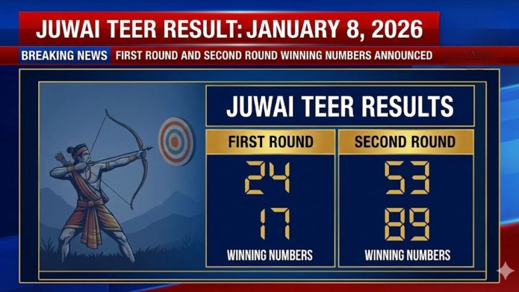 Juwai Teer Result Today January 8 2026 First Second Round Nos