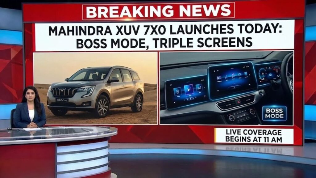 Mahindra XUV 7XO Launches Today Boss Mode, Triple Screens