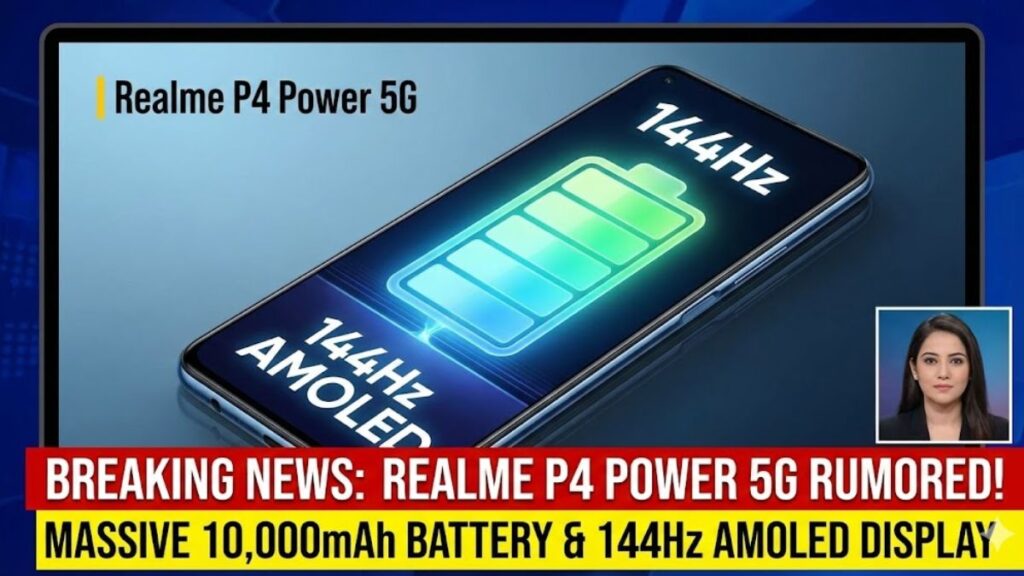 Realme P4 Power 5G Rumored With 10,000mAh Battery & 144Hz AMOLED