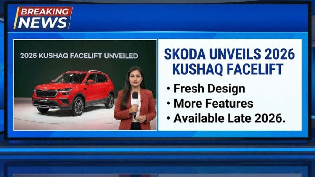 Skoda Unveils 2026 Kushaq Facelift With Fresh Design and More Features