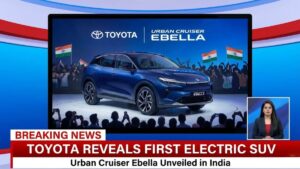 Toyota Urban Cruiser Ebella Revealed in India as Brand’s First Electric SUV