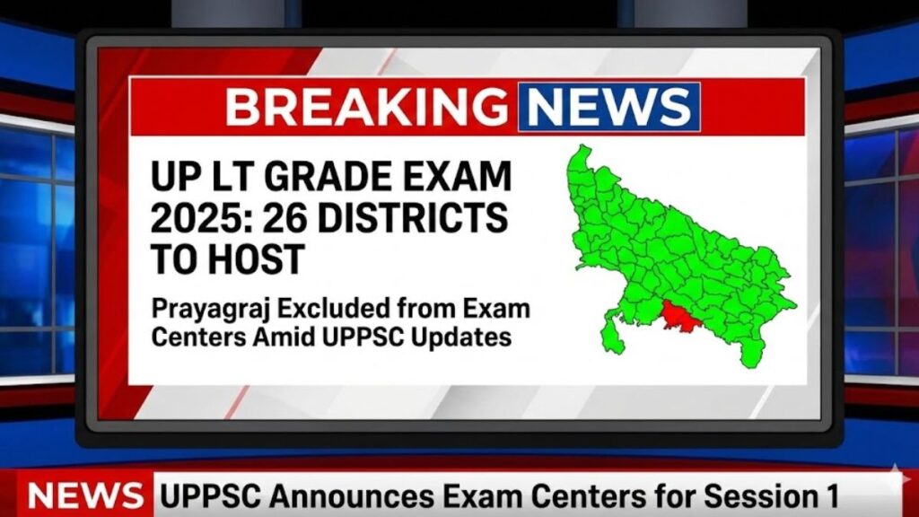 UP LT Grade Exam 2025 in 26 Districts, Prayagraj Out Amid UP